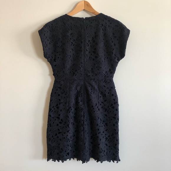 Navy crocheted dress - Picture 2 of 4